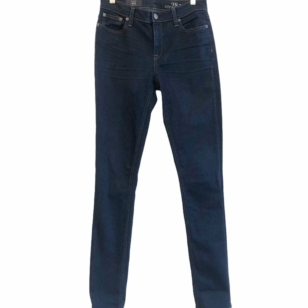 J. CREW NEW Reid Denim Dark Rinse Slim Fit Jeans Size 28 Tall - Picture 2 of 14